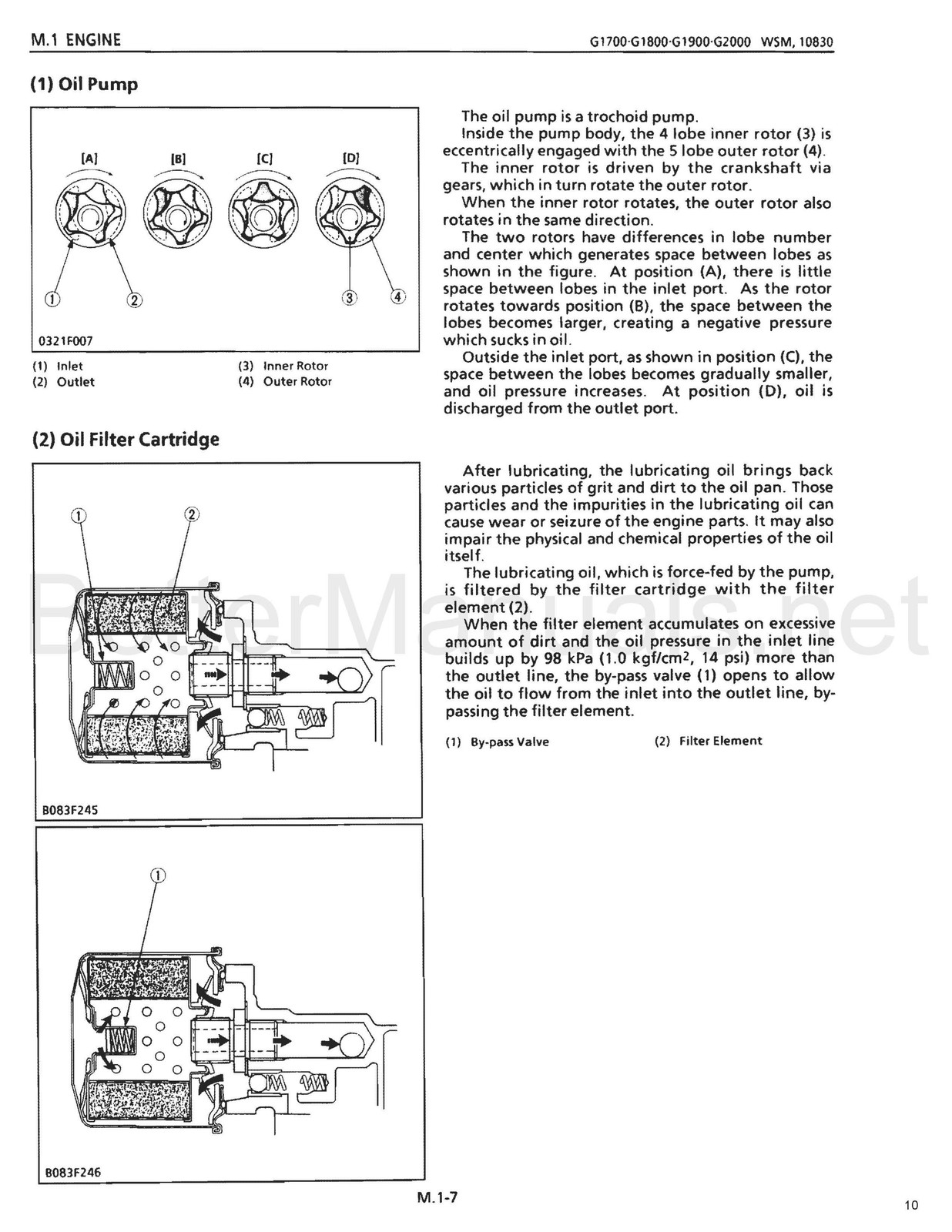 KUBOTA G1700 G1800 G1900 G2000 Service Manual – BOUND – COVERS – XL FOLDOUTS