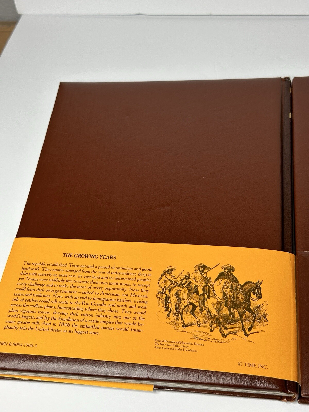 The Texans, The Gunfighter’s Time Life Books Old West Series Faux Leather Bound