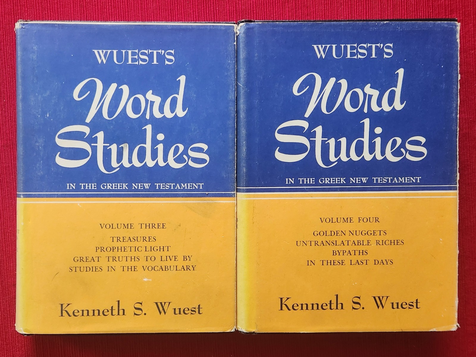 Word Studies in the Greek New Testament 4 Volume Set by Kenneth S. Wuest