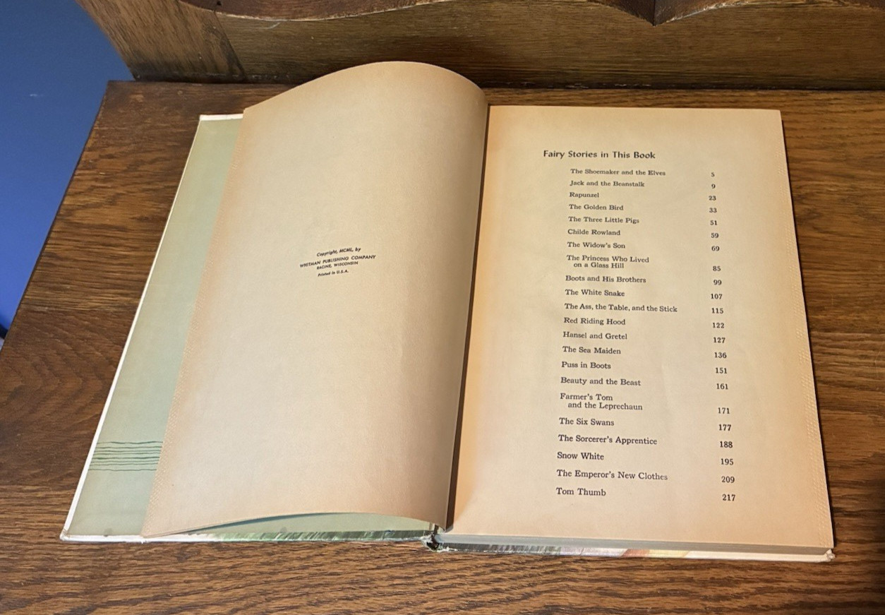 Fairy Tales by Whitman Publishing 1950 LARGE Size Children’s Book