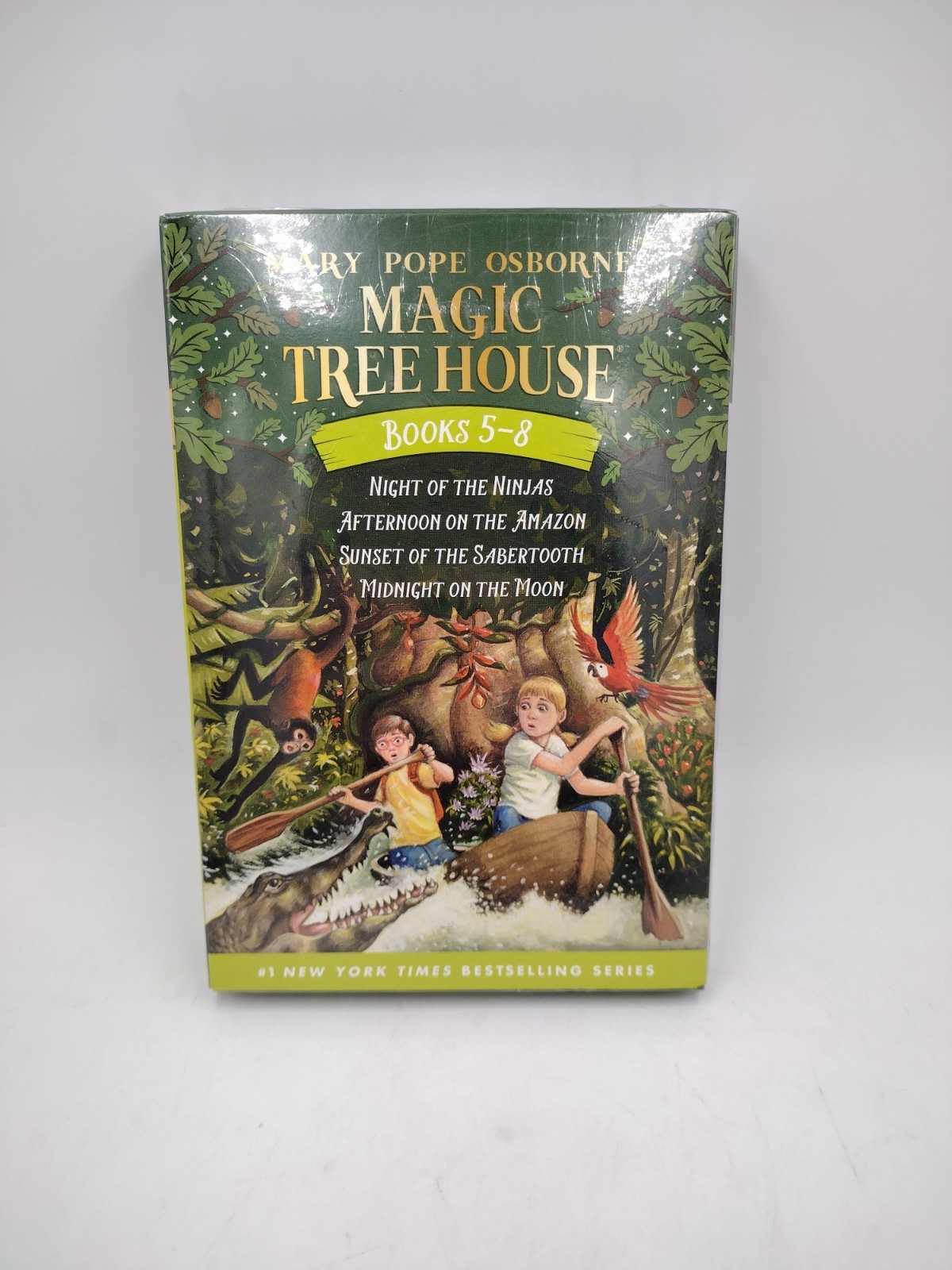 Magic Tree House Boxed Set, Books 5-8 New Adventure Ninja Amazon Sabertooth Moon