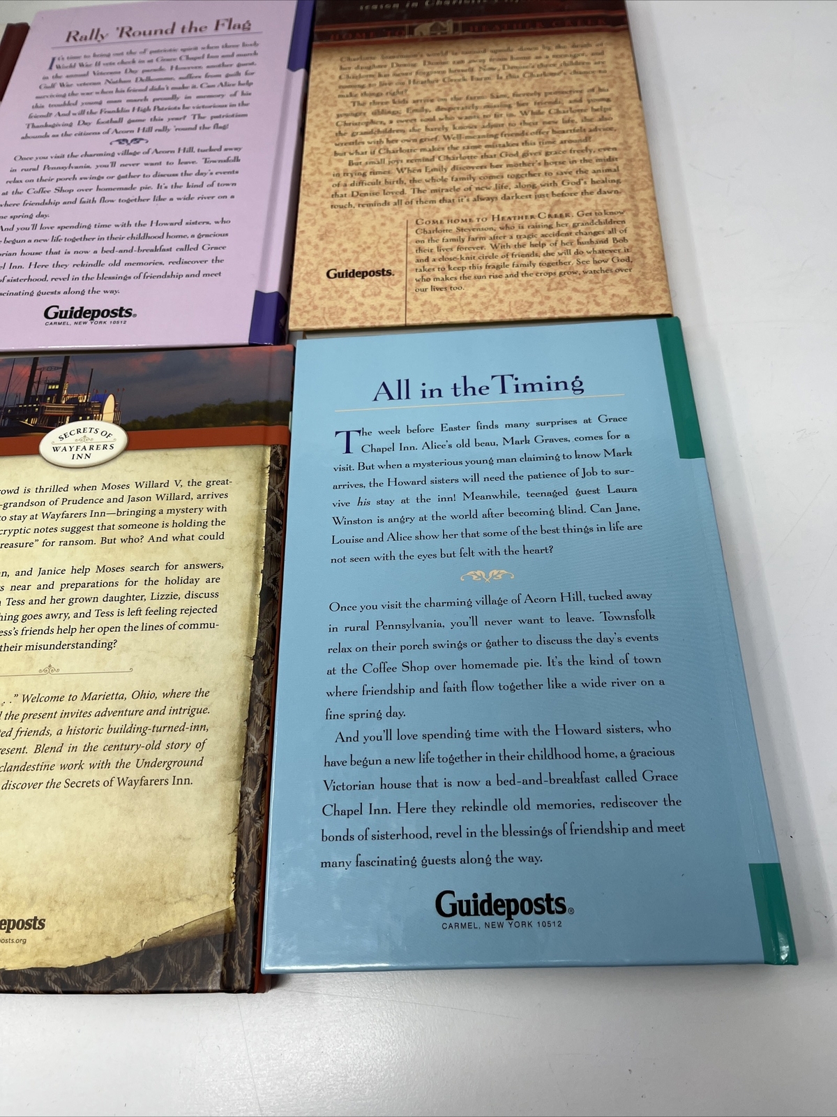 Lot Of 6 Guideposts – Tales From Grace Chapel Inn hardcover books