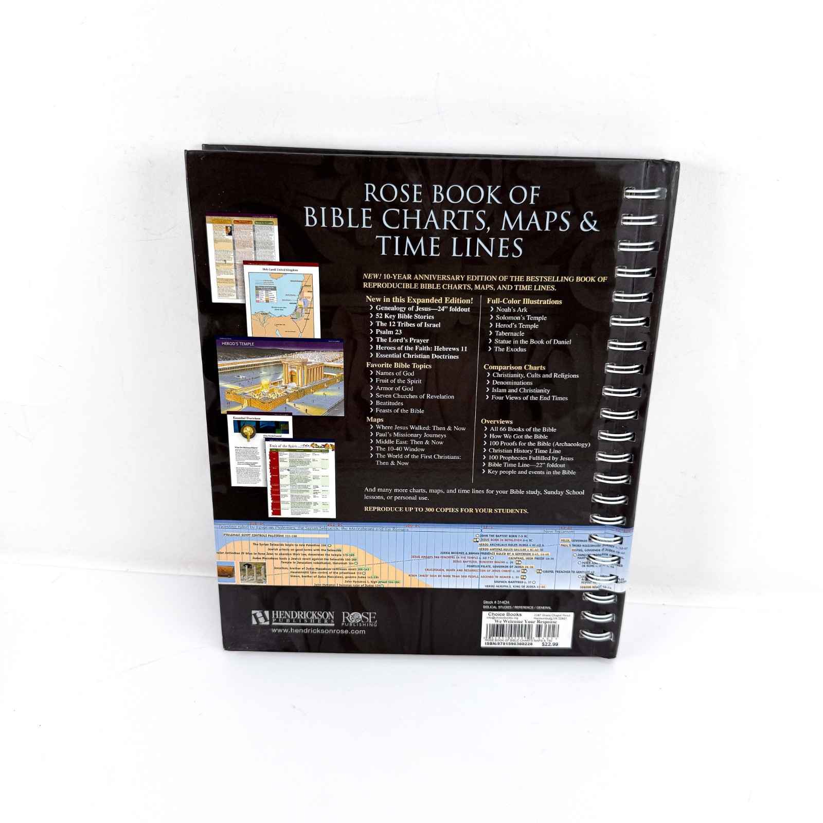 Rose Book Of Bible Charts, Maps & Time Lines Expanded 10th Anniversary