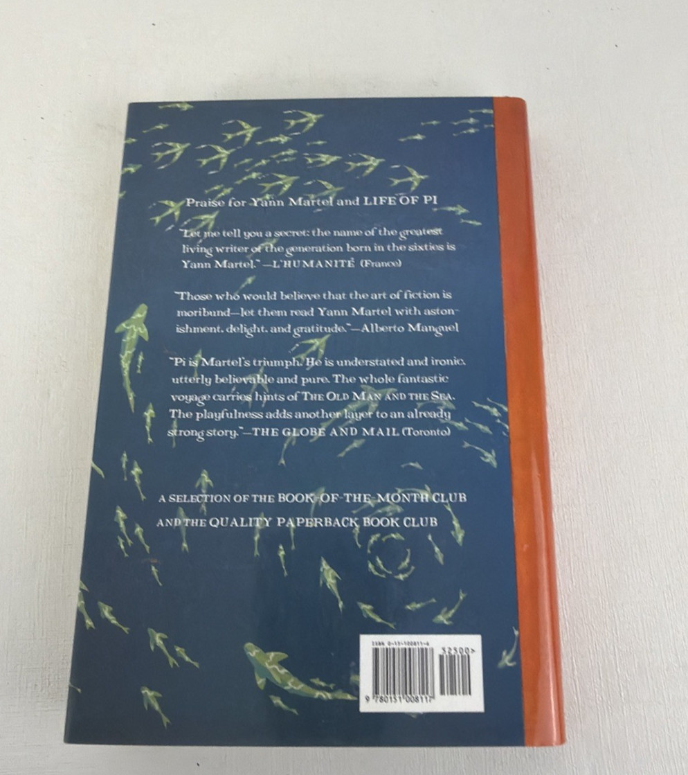 Life of Pi : A Novel by Yann Martel (2001), Hardcover) First U.S Edition