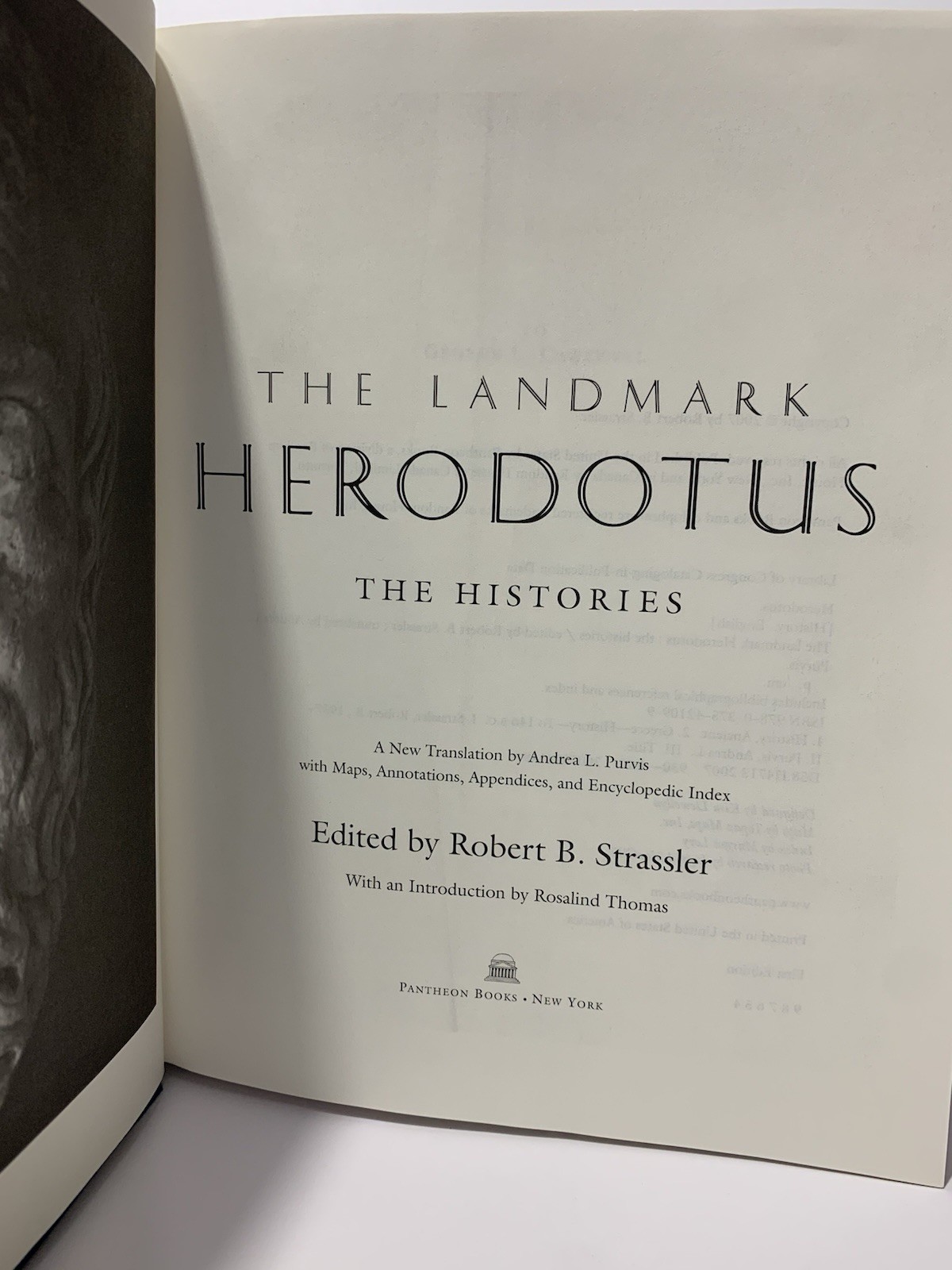 The Landmark Herodotus The Histories HC DJ 2007 First Edition Pantheon New