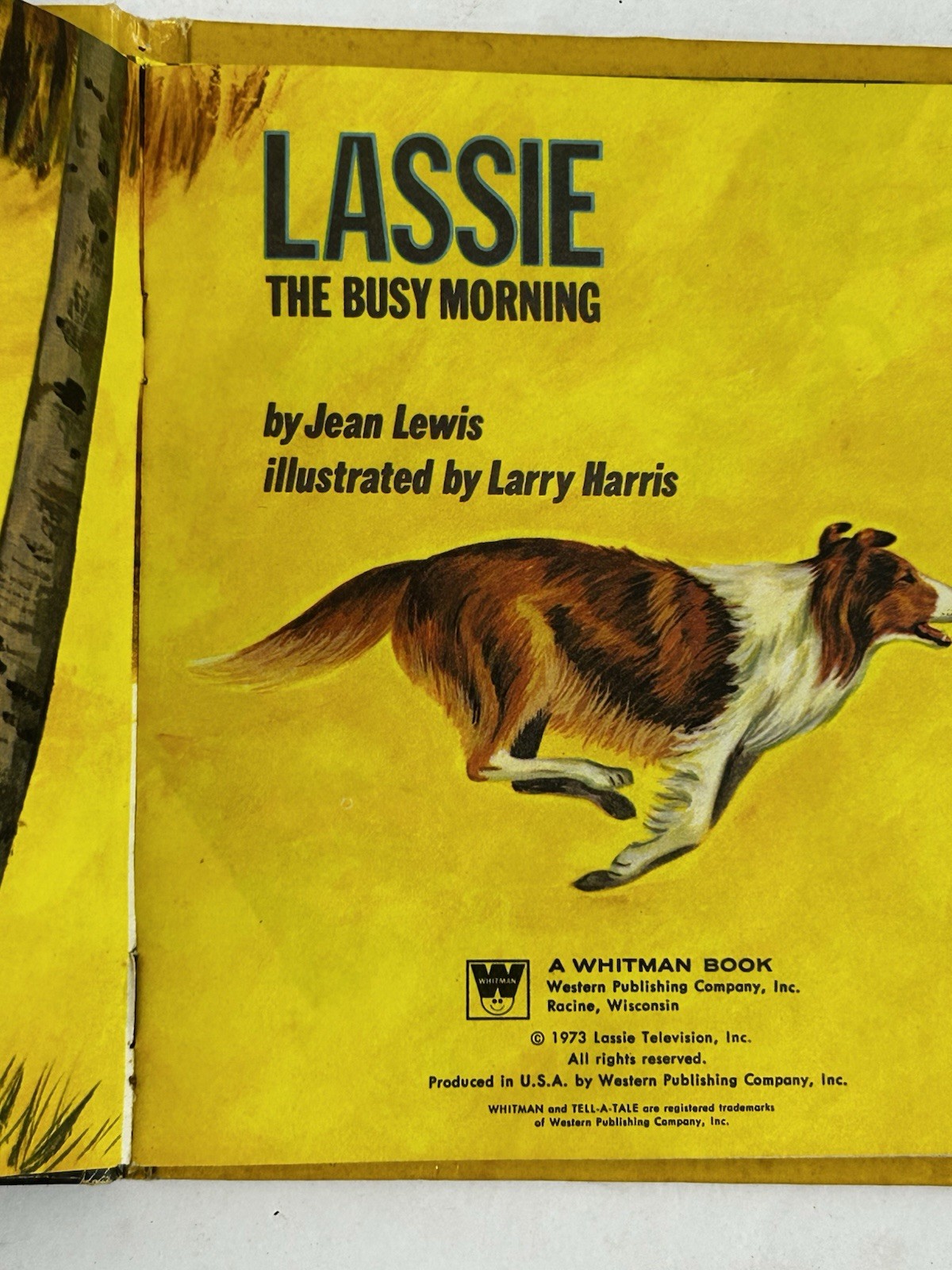 Lassie – The Busy Morning A Tell-A-Tale Book Hardcover 1973