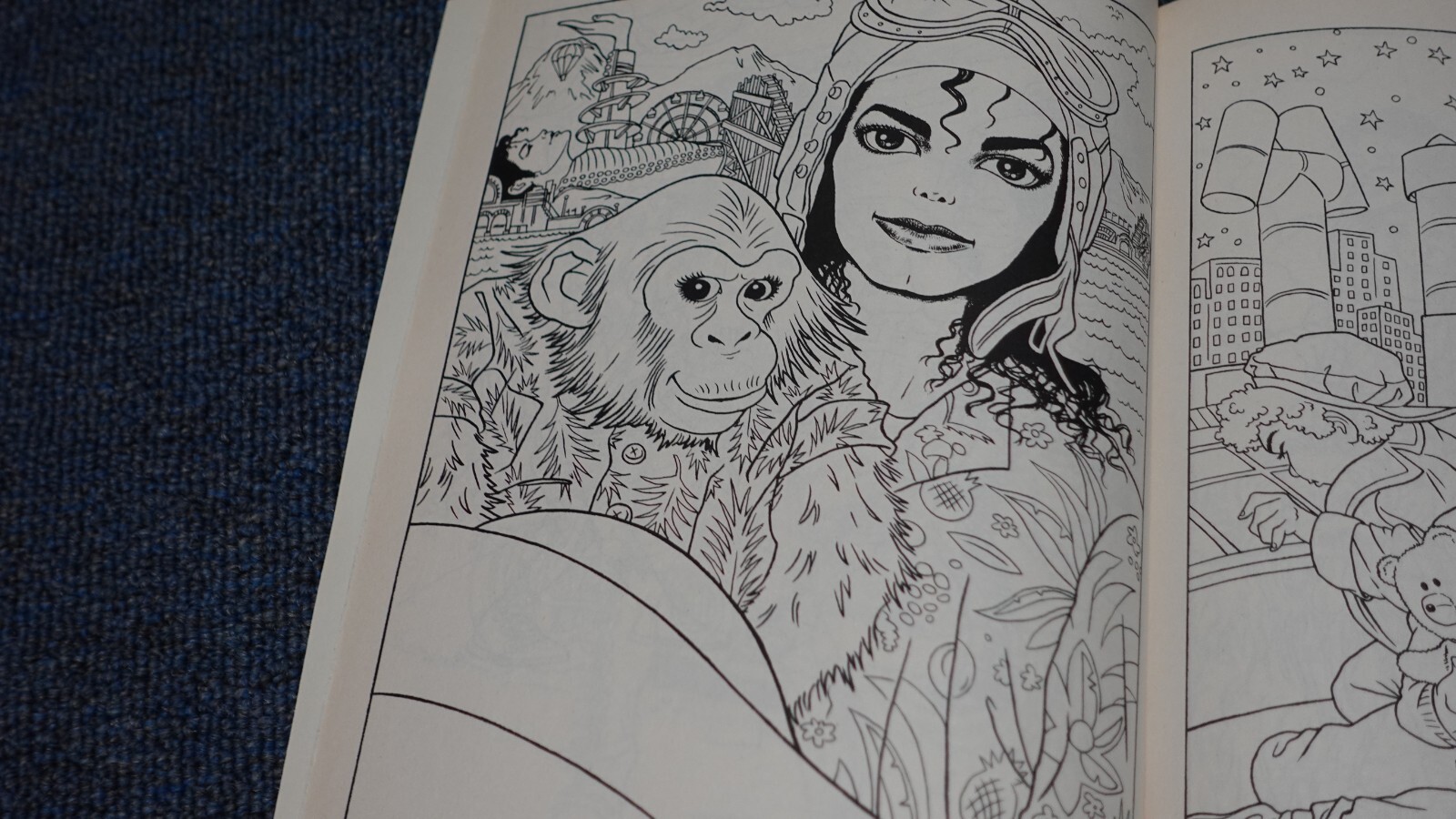 1 Michael Jackson Moonwalker 1988 Coloring Book & 1 Story Book Brand New Lot