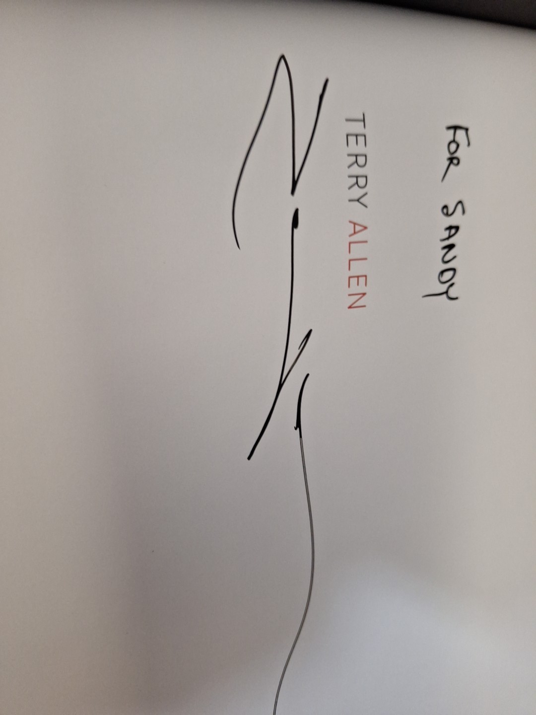 Terry Allen, Hardcover by Allen, Terry (ART) Book Signed By Artist -Dave Hickey