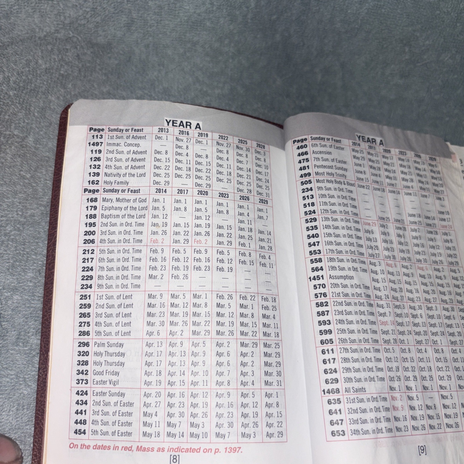 New St. Joseph Sunday Missal And Hymnal: 2011 Catholic Book Publishing Co. HC