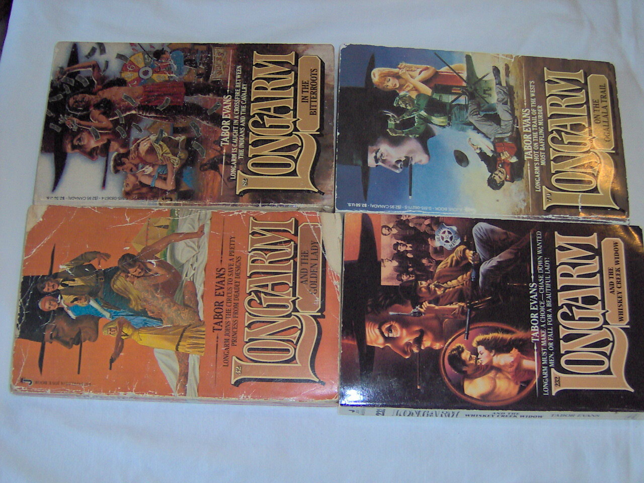 LONGARM Tabor Evans 8 ALL ACTION ADVENTURE WESTERN PAPERBACK BOOKS Lot H