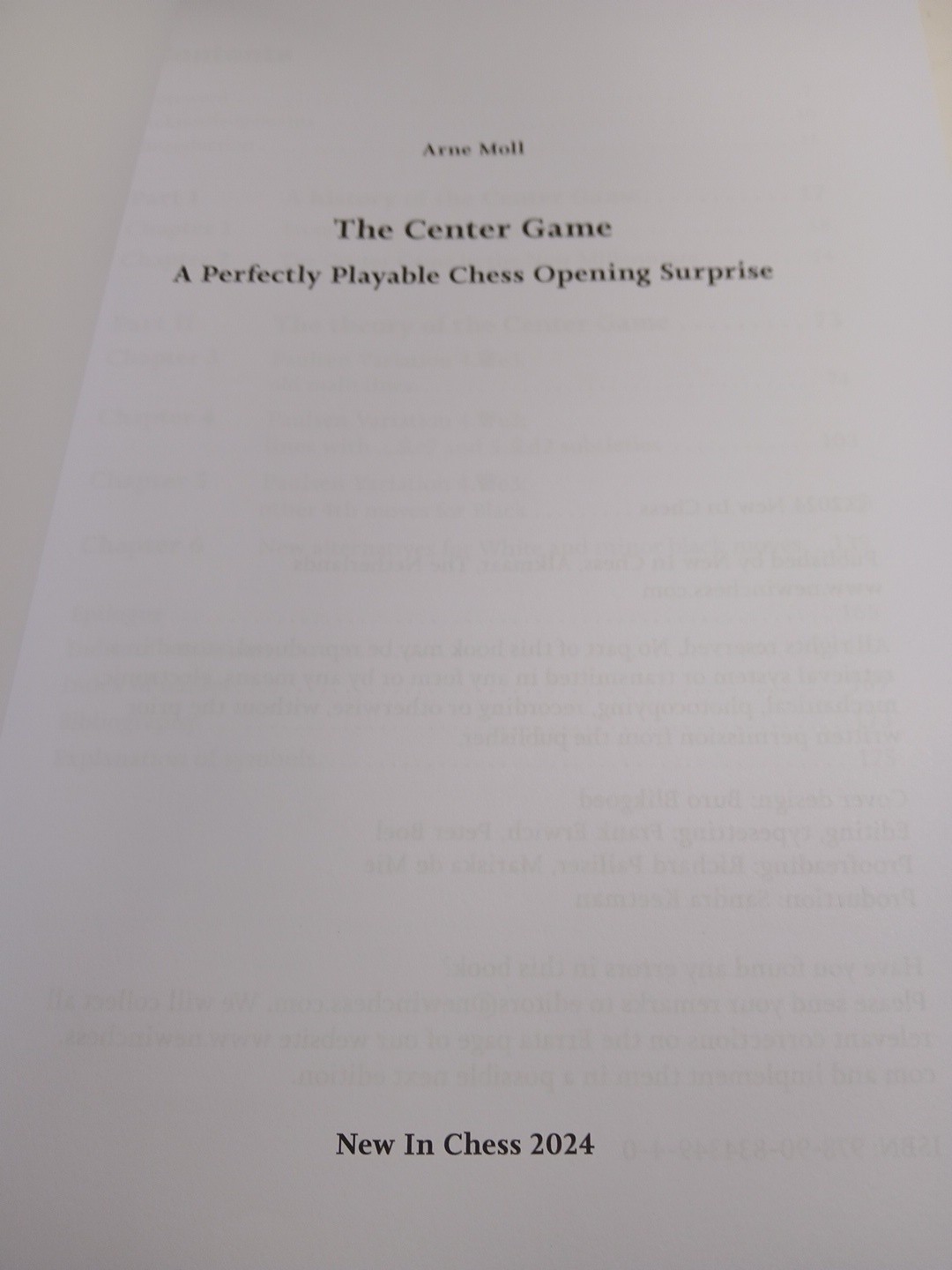 The Center Game: A Perfectly Playable Che…, Arne Moll