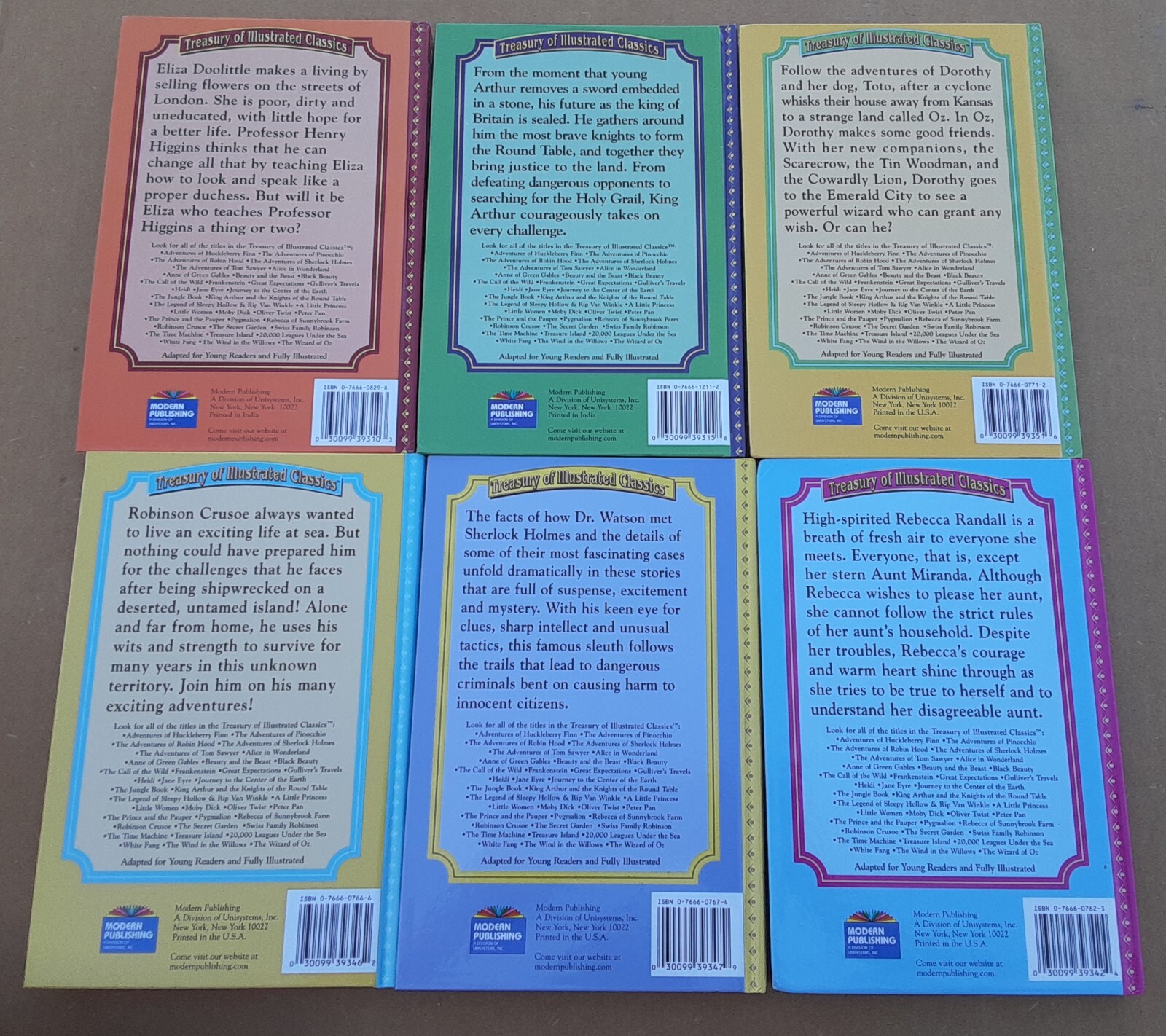 Treasury Of Illustrated Classics Hardcover Books Lot Of 24. Beauty Oz Holmes Pan