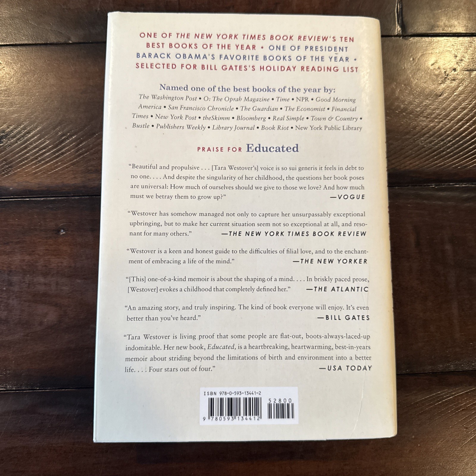 SIGNED Educated : A Memoir by Tara Westover (2018, Hardcover)