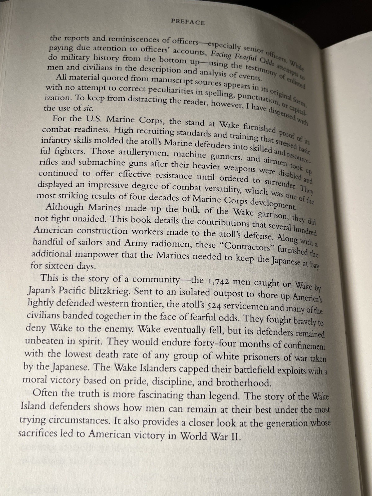 Facing Fearful Odds The Siege of Wake Island with 3 Gregory Urwin Signed Letters