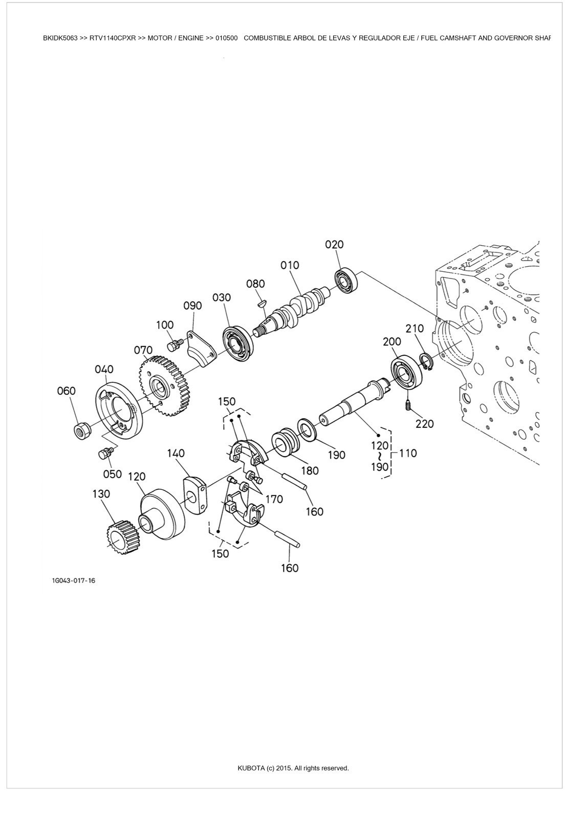 KUBOTA RTV1140CPX CPXR 2015 Illustrated Parts Manual SECURED, TOUGH FRONT & BACK