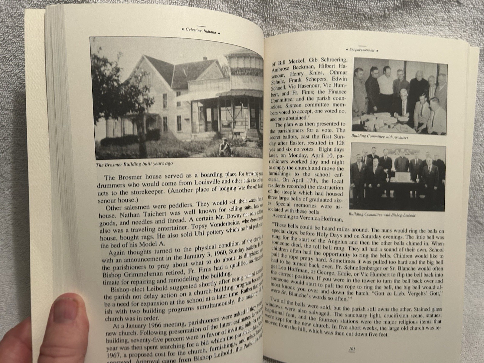 Vtg. Book Celestine, Indiana, A Sesquicentennial History 1843-1993, 302 Pages