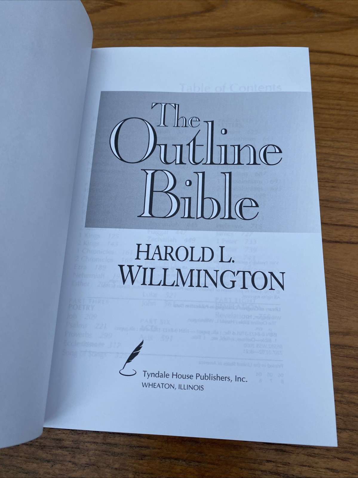 OUTLINE BIBLE By Harold L. Willmington – Hardcover *Excellent Condition*