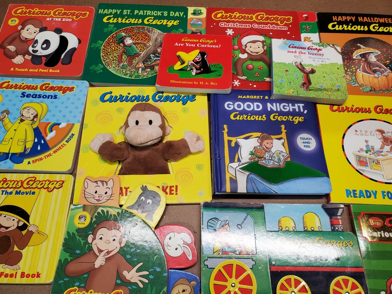 Lot of 10 CURIOUS GEORGE Board Books by Margret & H. A. Rey „Random Mix“