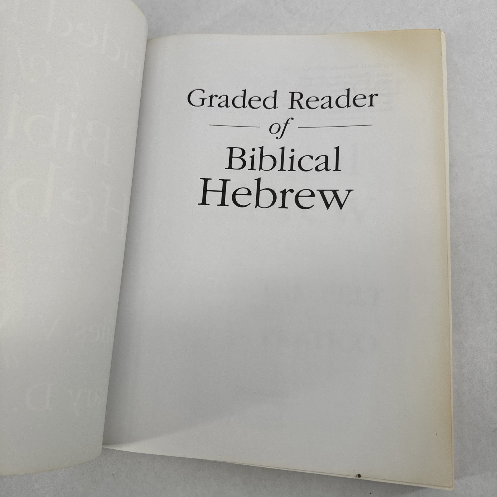 Graded Reader of Biblical Hebrew: A Guide to Reading the Hebrew Bible – pape…