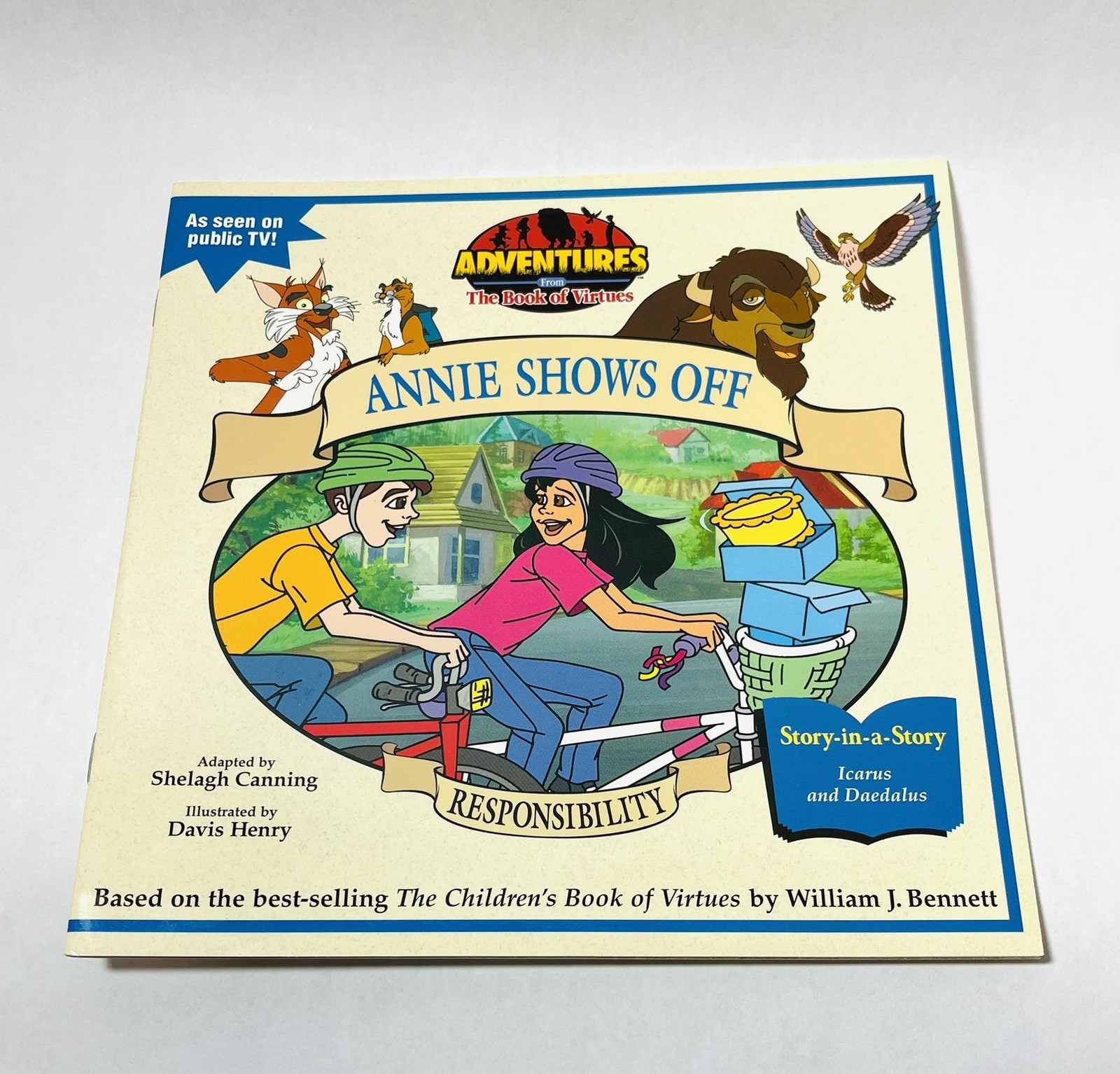 Adventures from The Book of Virtues Boxed Set PBS 4 books 1996 Honesty Courage