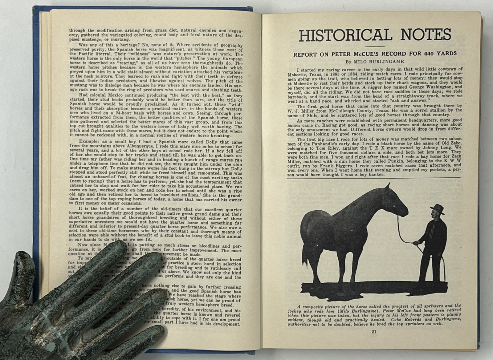 EQUESTRIAN / HORSES: N.Q.H.B.A. Permanent Stud Book: No. 1 & 2 – 1947/1948 HCs