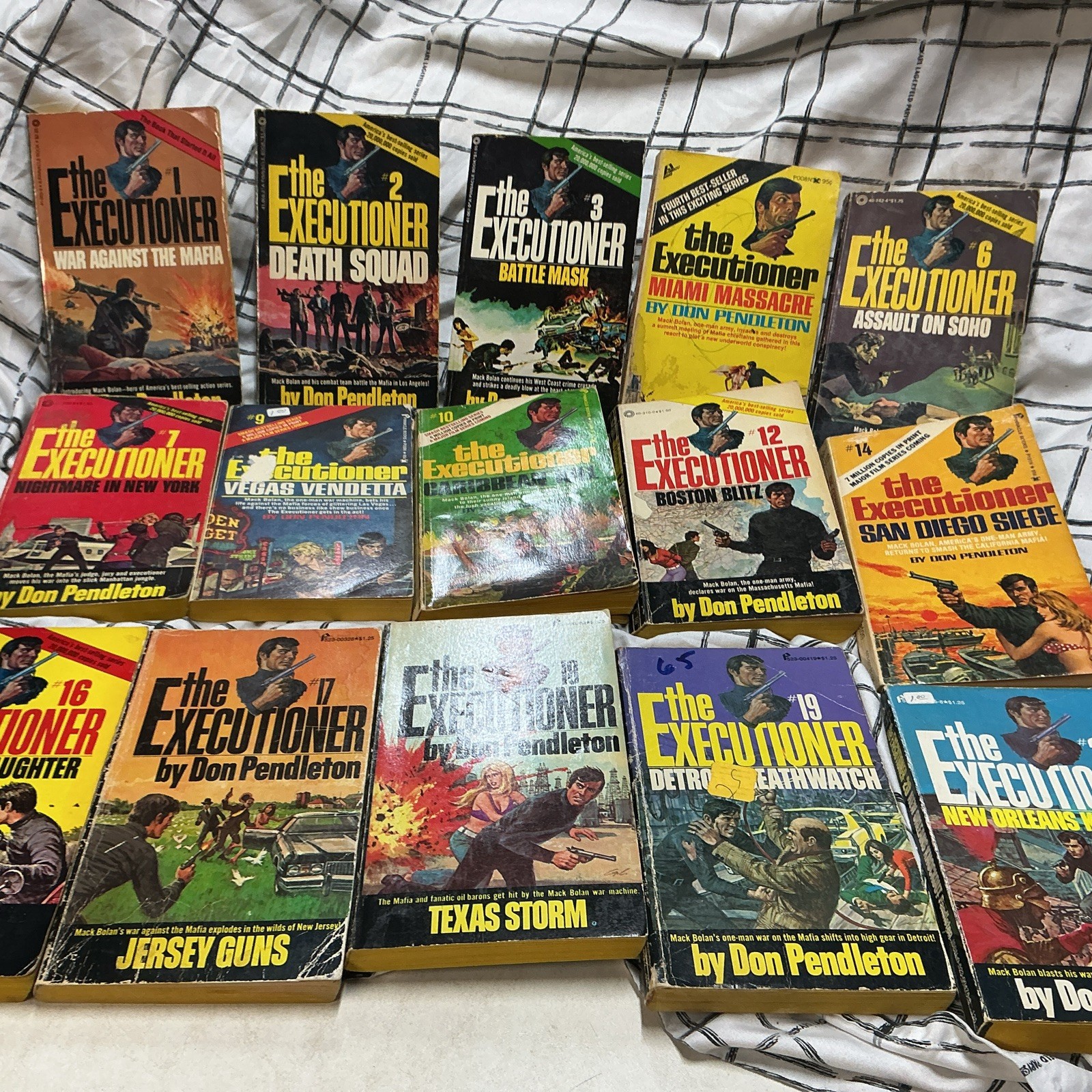 The Executioner Series By Don Pendleton first Printing 1969 Books 1-38