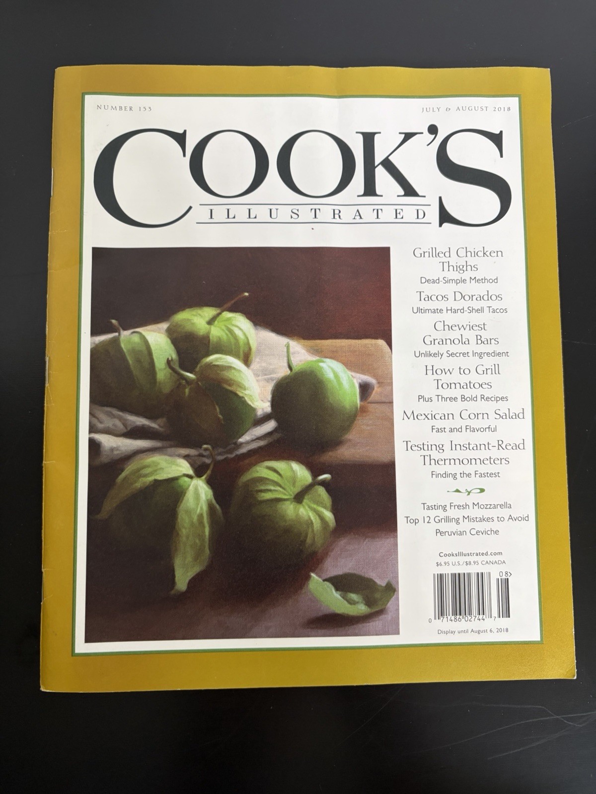 Lot of 6 Cook’s Illustrated Magazine Issues. Late 2010s