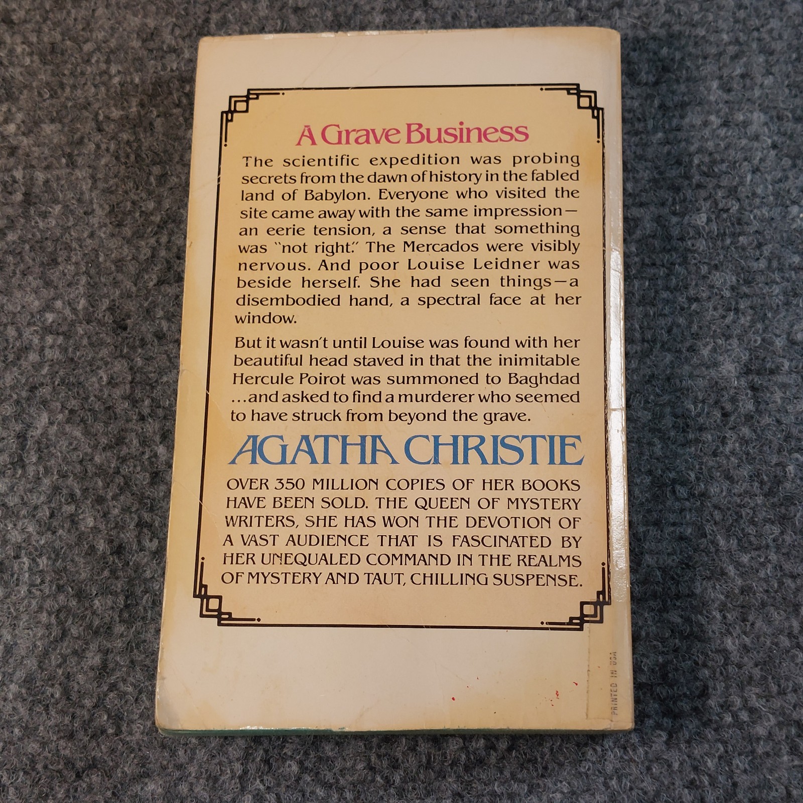 Vintage Agatha Christie Paperback Book Lot of 4 Poirot Mysteries Dell 60s 70s