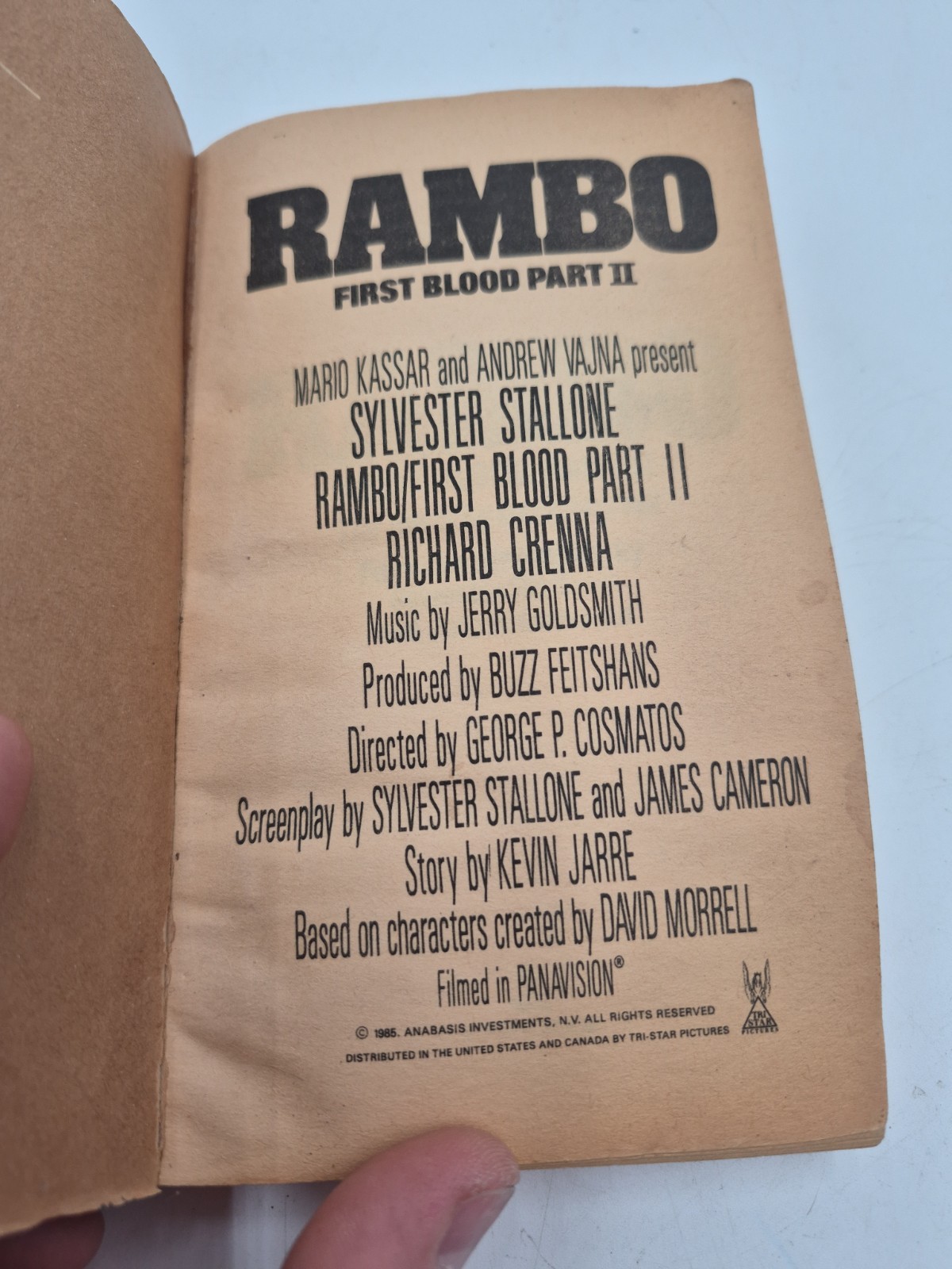 Rambo First Blood Part II & lll David Morrell 1985 Jove Movie Tie-In Paperback