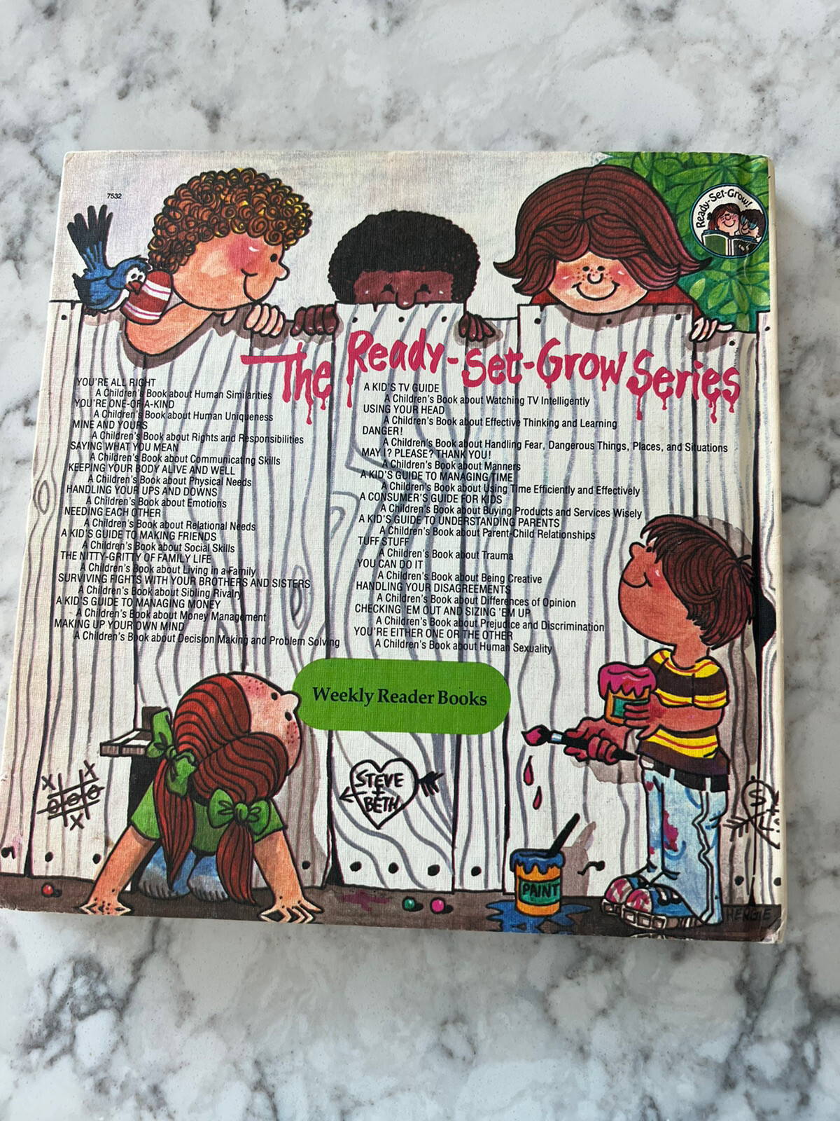 Vintage Ready Set Grow Kids Childrens Books Joy Wilt mine & Yours Managing Time
