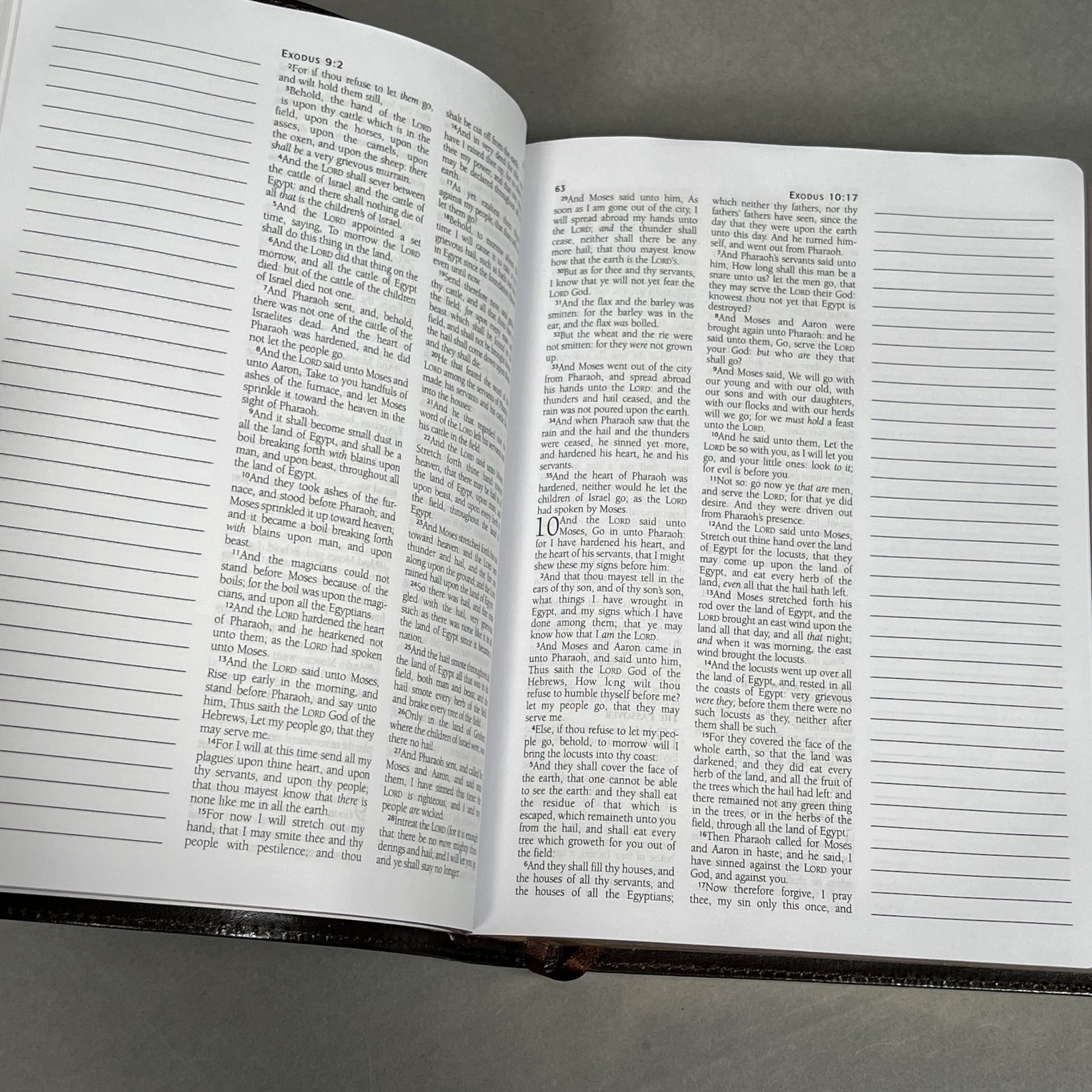 Like NEW KJV Journaling Bible Bonded Leather Edition Barbour Headings Summaries