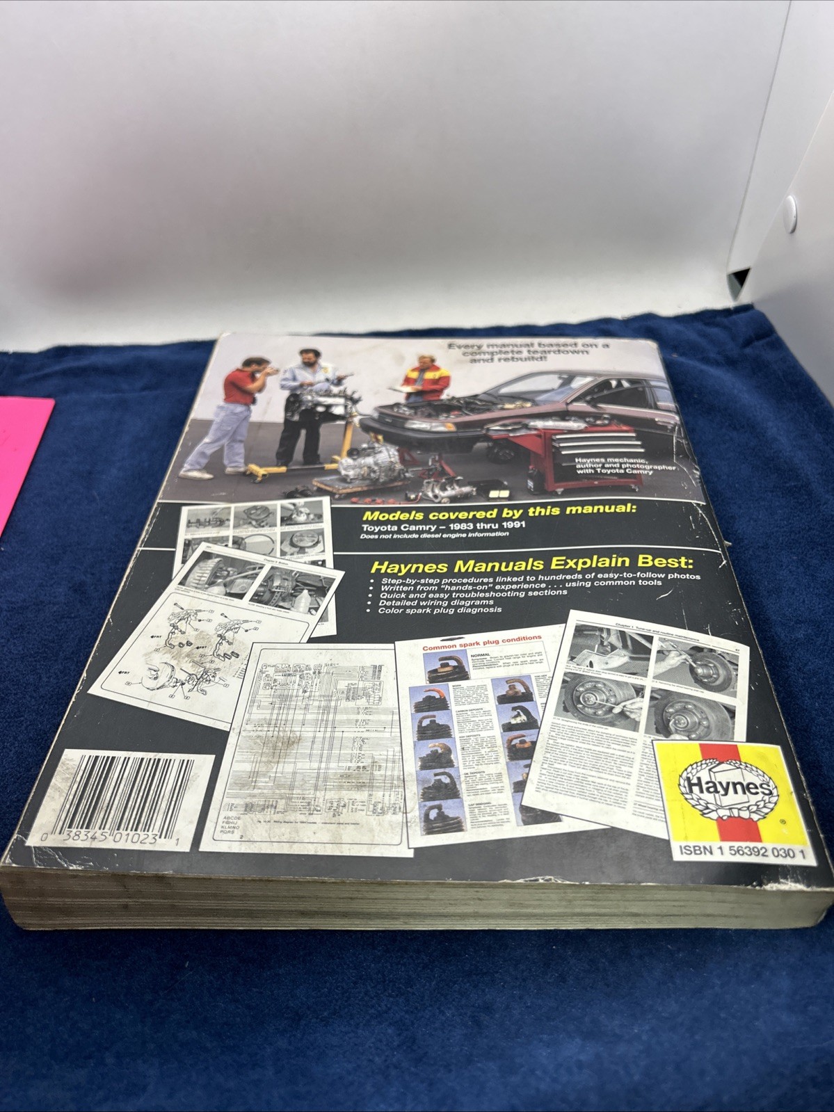 Haynes Toyota Camry 1983-1991 All Gas Models Automotive Repair Manual 1023