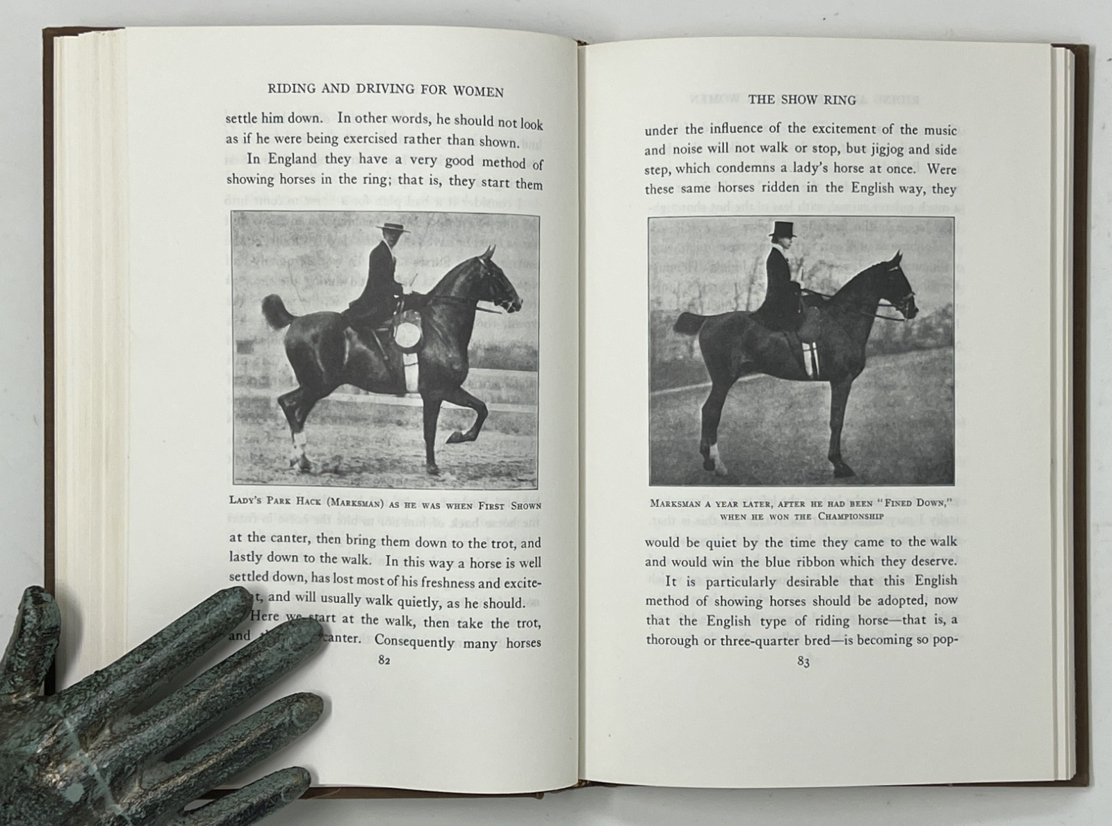 EQUESTRIAN: Riding & Driving for Women by Belle Beach – 1978 Reprint Ed. HC/DJ