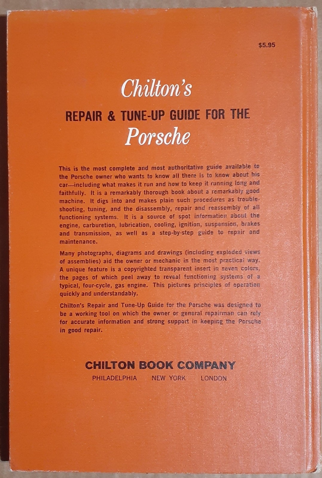 Chilton’s Porsche 1100/1300/1600/356/911/912/All Models Repair & Tune-Up Guide