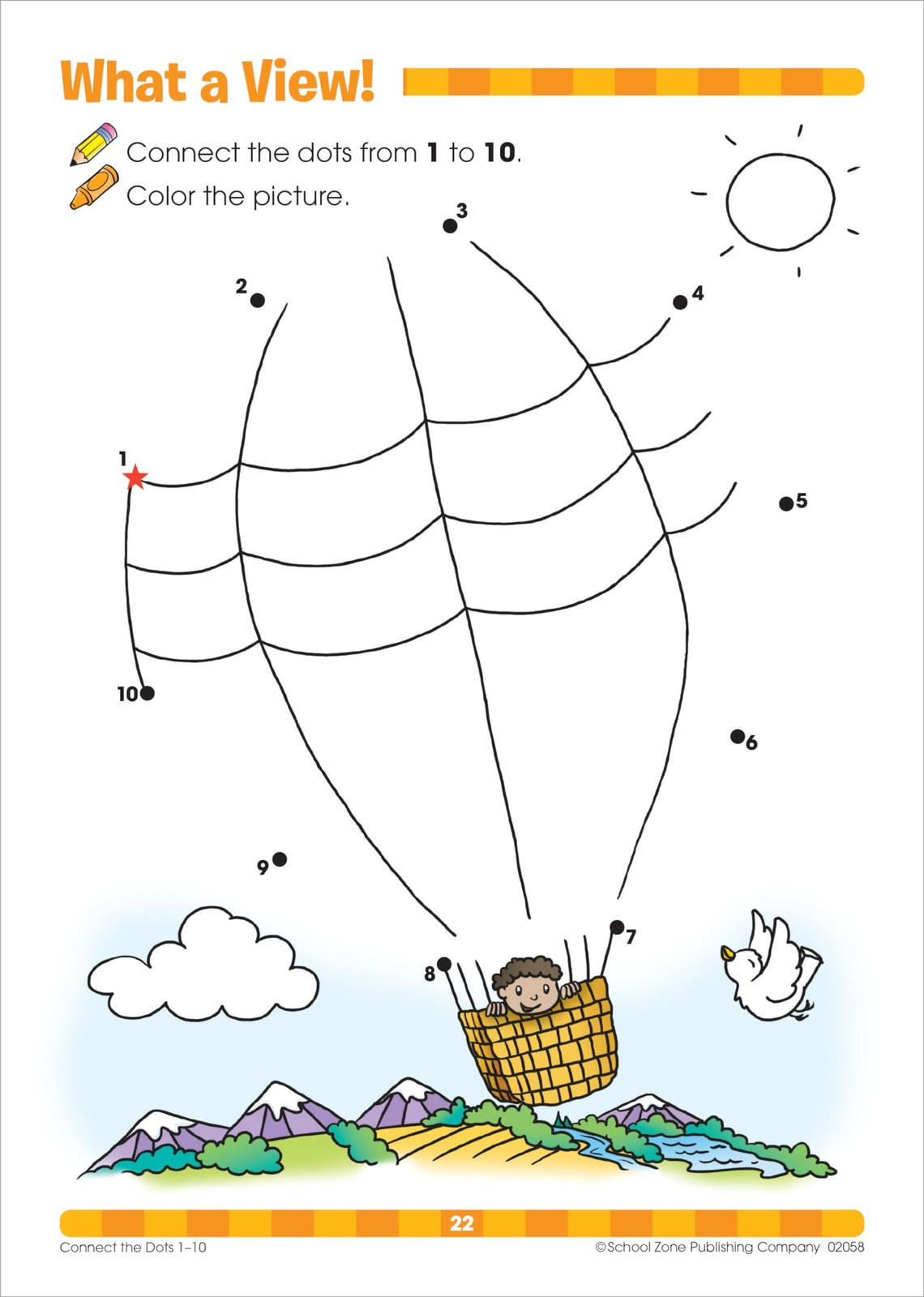 School Zone Connect the Dots Workbook: 32 Pages, Preschool, Kindergarten,…