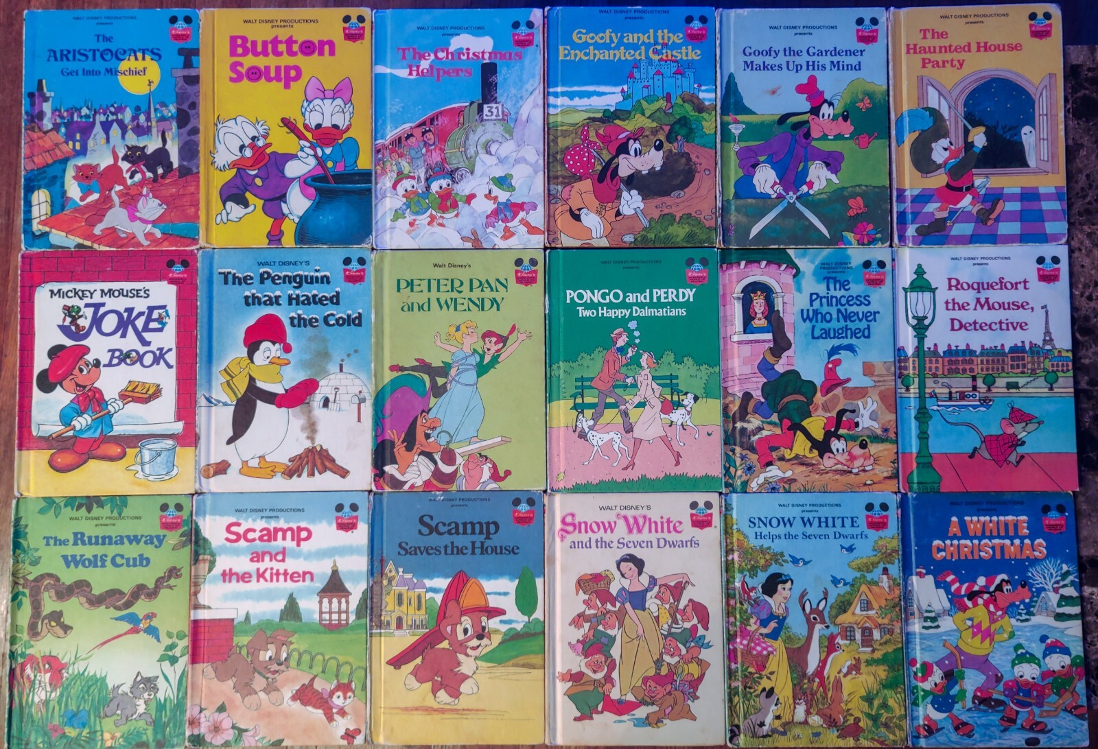 Disney Wonderful World of Reading Grolier Random House HC Book Pick & Choose Lot
