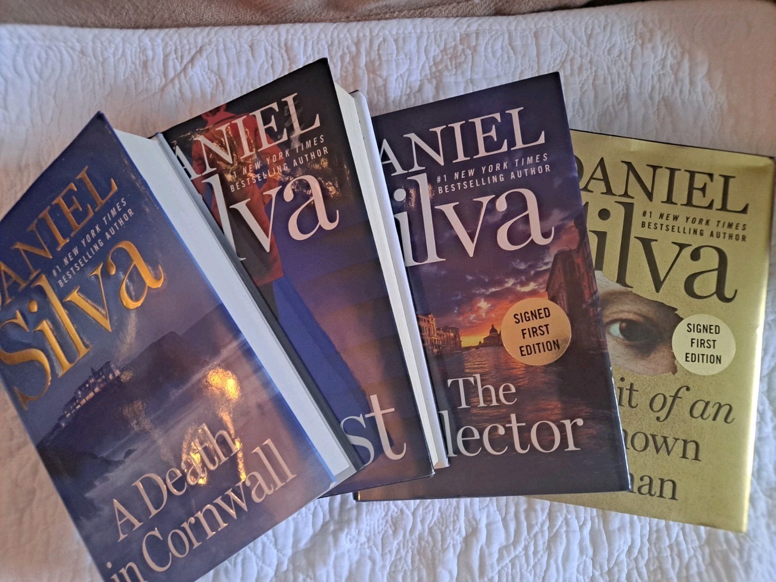Lot Of 4 Daniel Silva Books Includes Two Signed First Editions See Pics & Desc.
