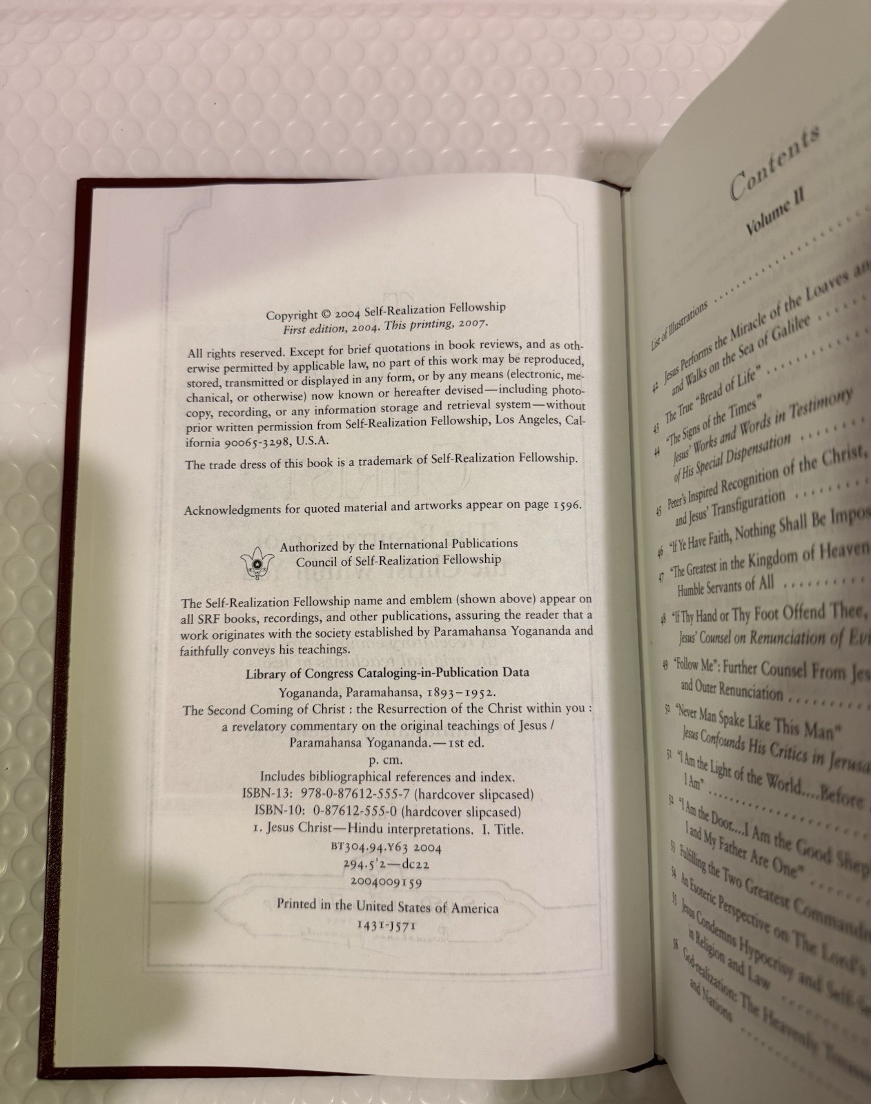 Second Coming of Christ : The Resurrection of the Christ Within You, Hardcover