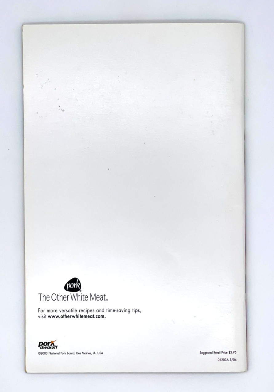 Farm Table to Family Table Cookbook Pork Recipes Illustrations 2003- 48 pages