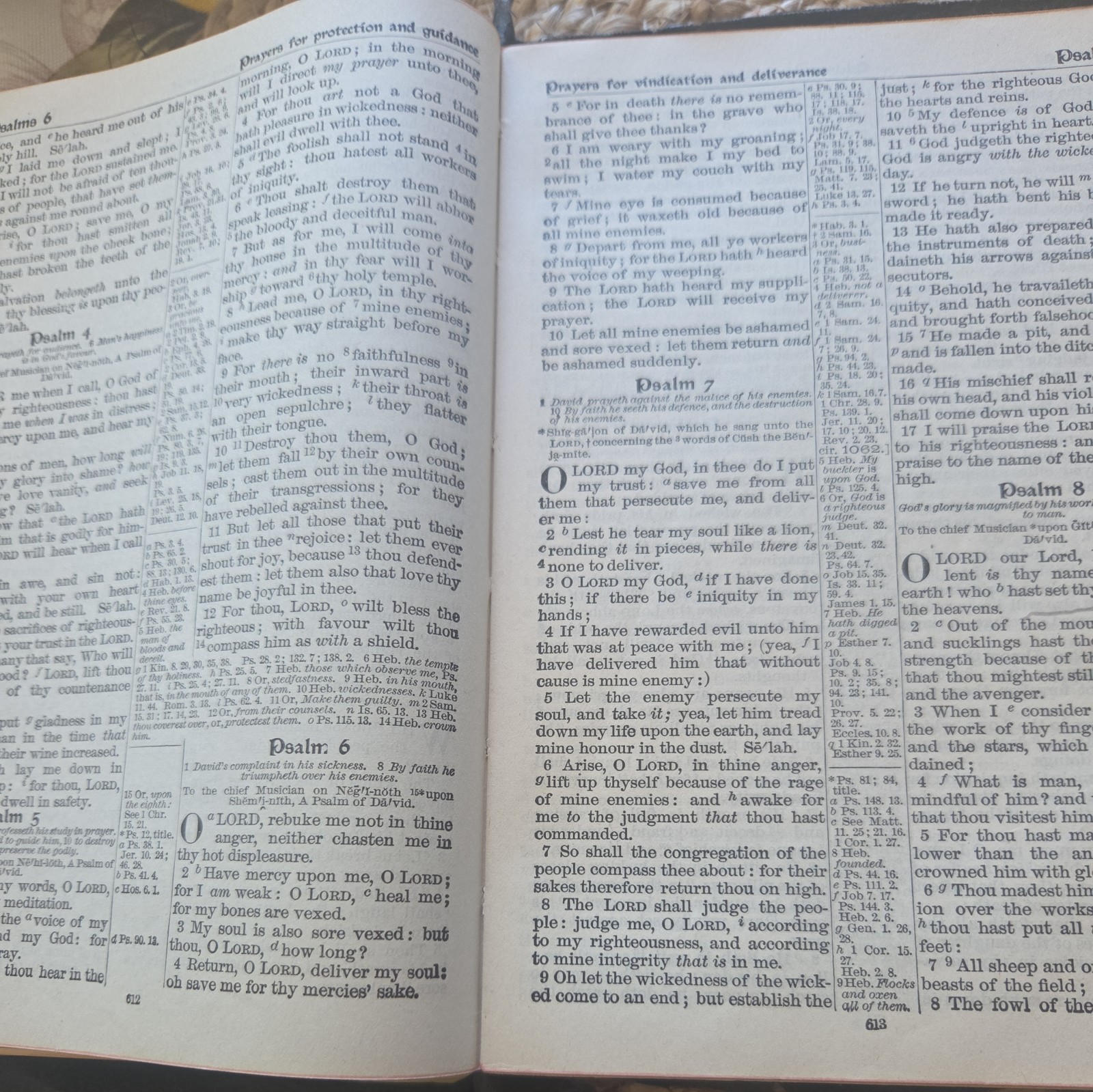 1901 HOLY BIBLE RED LETTER EDITION OLD AND NEW TESTAMENT LARGE TYPE U.S.A.