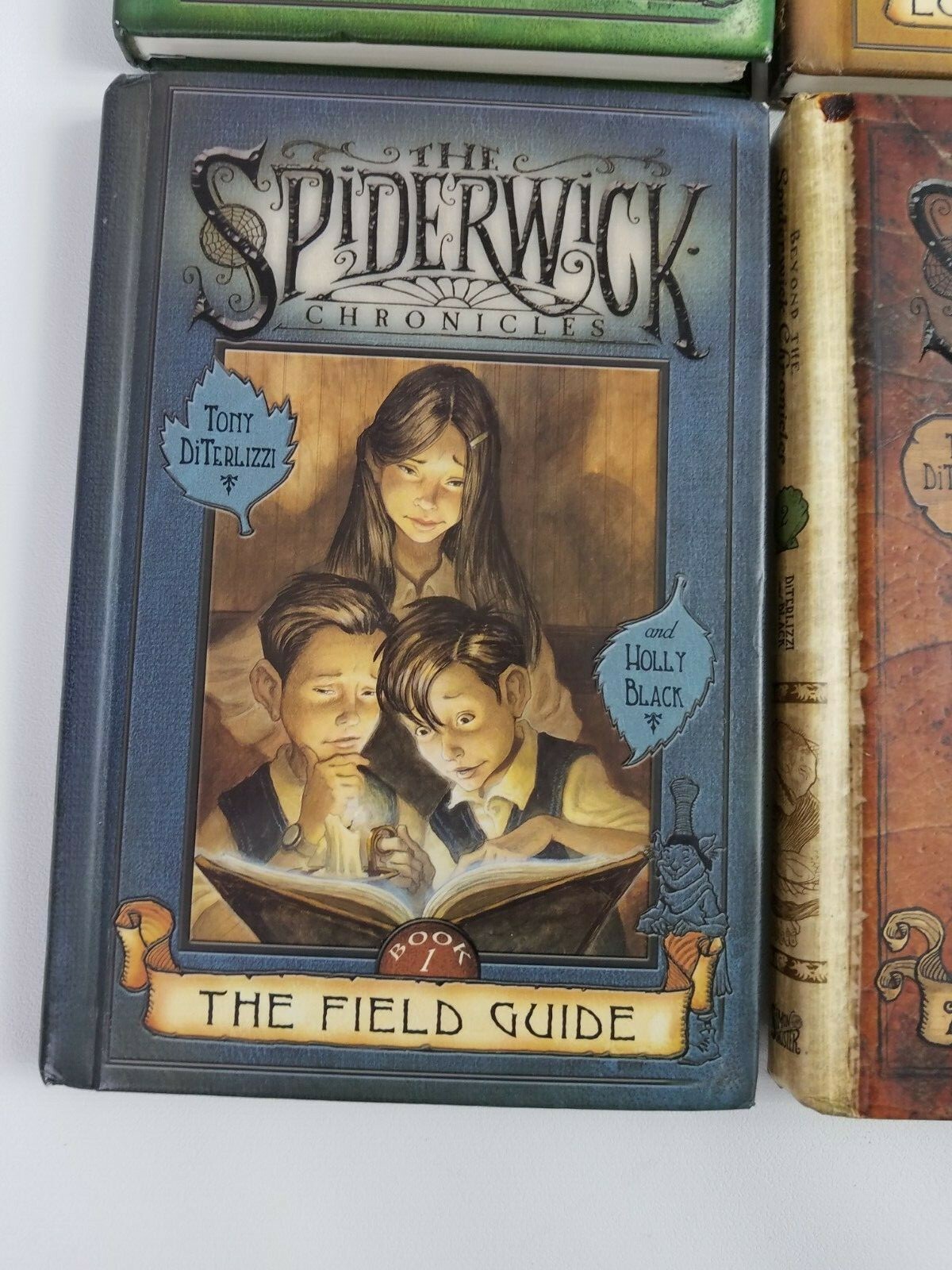 Lot o 4 Assorted Spiderwick Chronicles Books 1, 3, 4, & 4 of Beyond (Hard Cover)