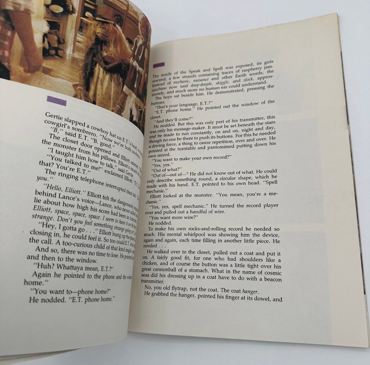 E.T. The Extra-Terrestrial Storybook 1982 Scholastic 1st Printing Paperback Book