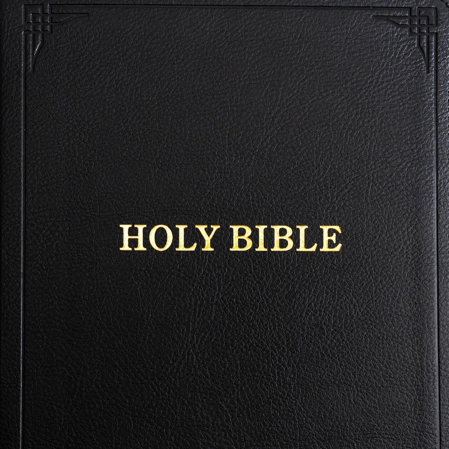 Luxury KJV Bible – Giant Print, Red Letter Edition, Decorative Leather Cover