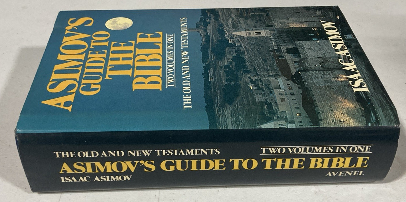 Asimov’s Guide to the Bible Two Volumes in One Old & New Testaments HCDJ 1981