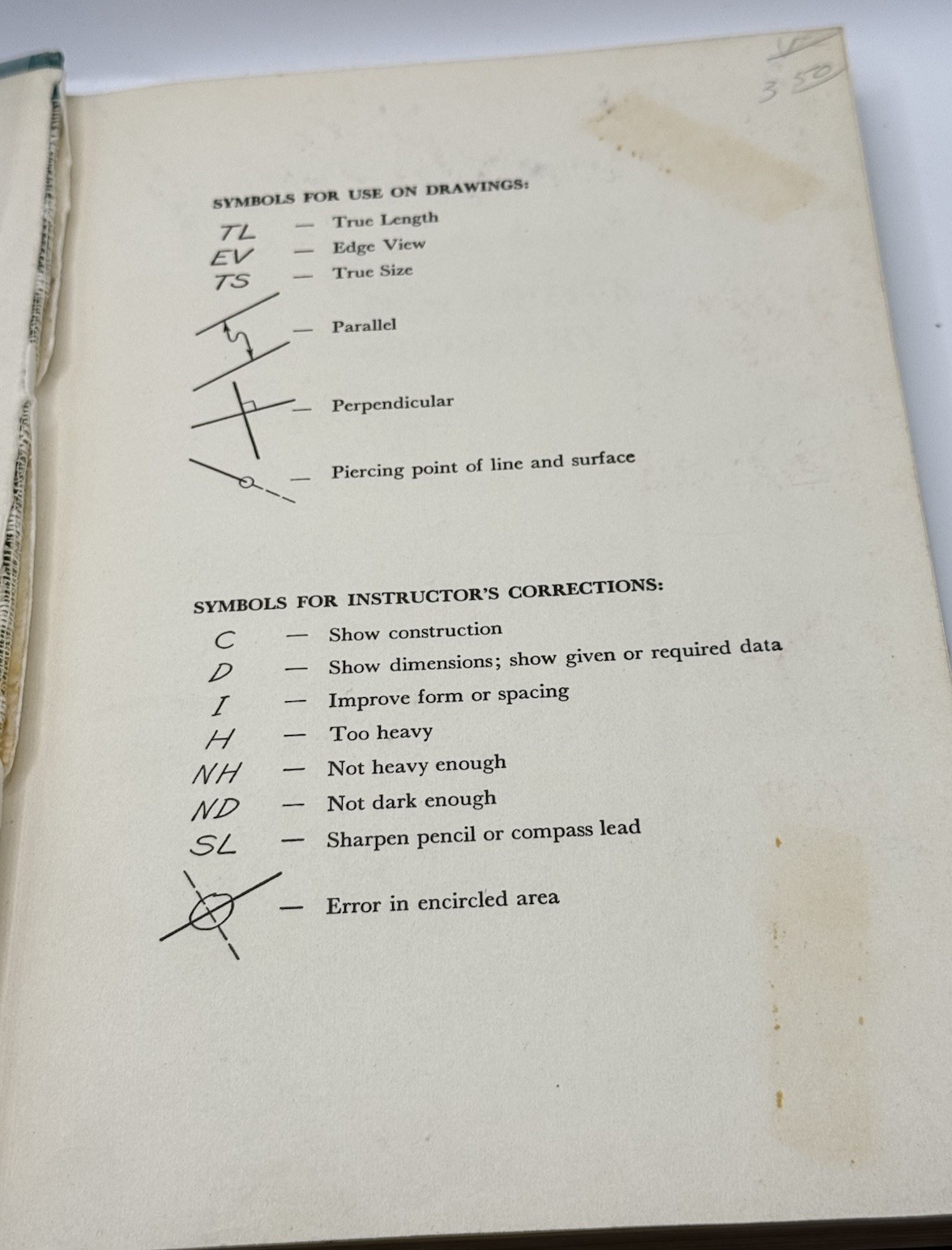 Descriptive Geometry 1959 Second edition By The Macmillan Company