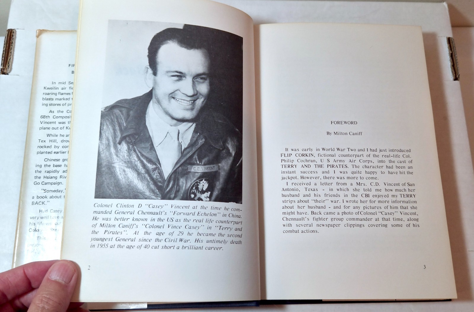 1975 „Fire and Fall Back“ Casey Vincent WWII in China Burma India book