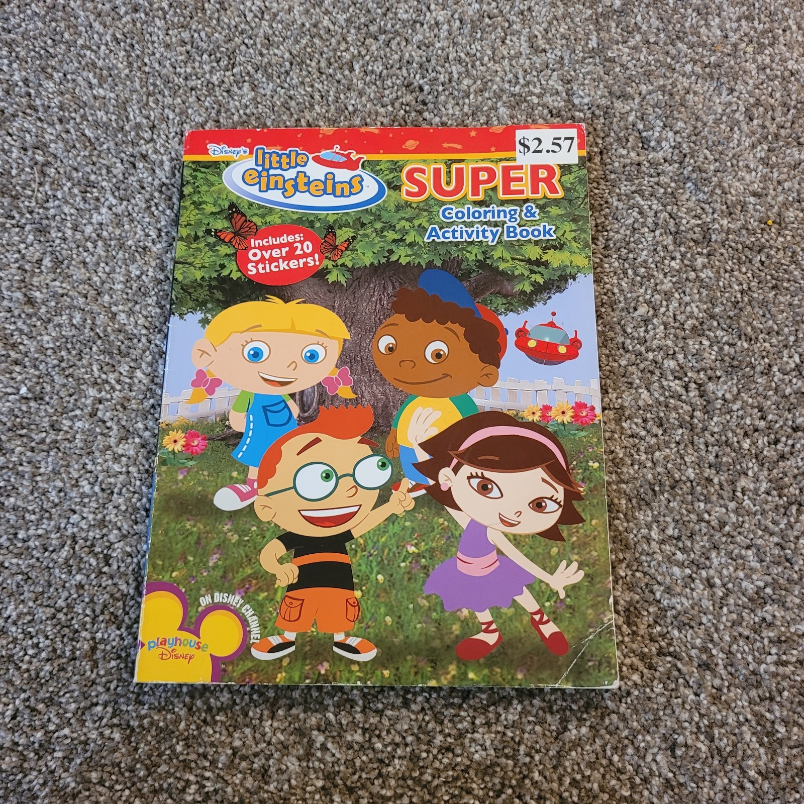 Little Einsteins Coloring Book – 1 Used Page Few Missing Stickers