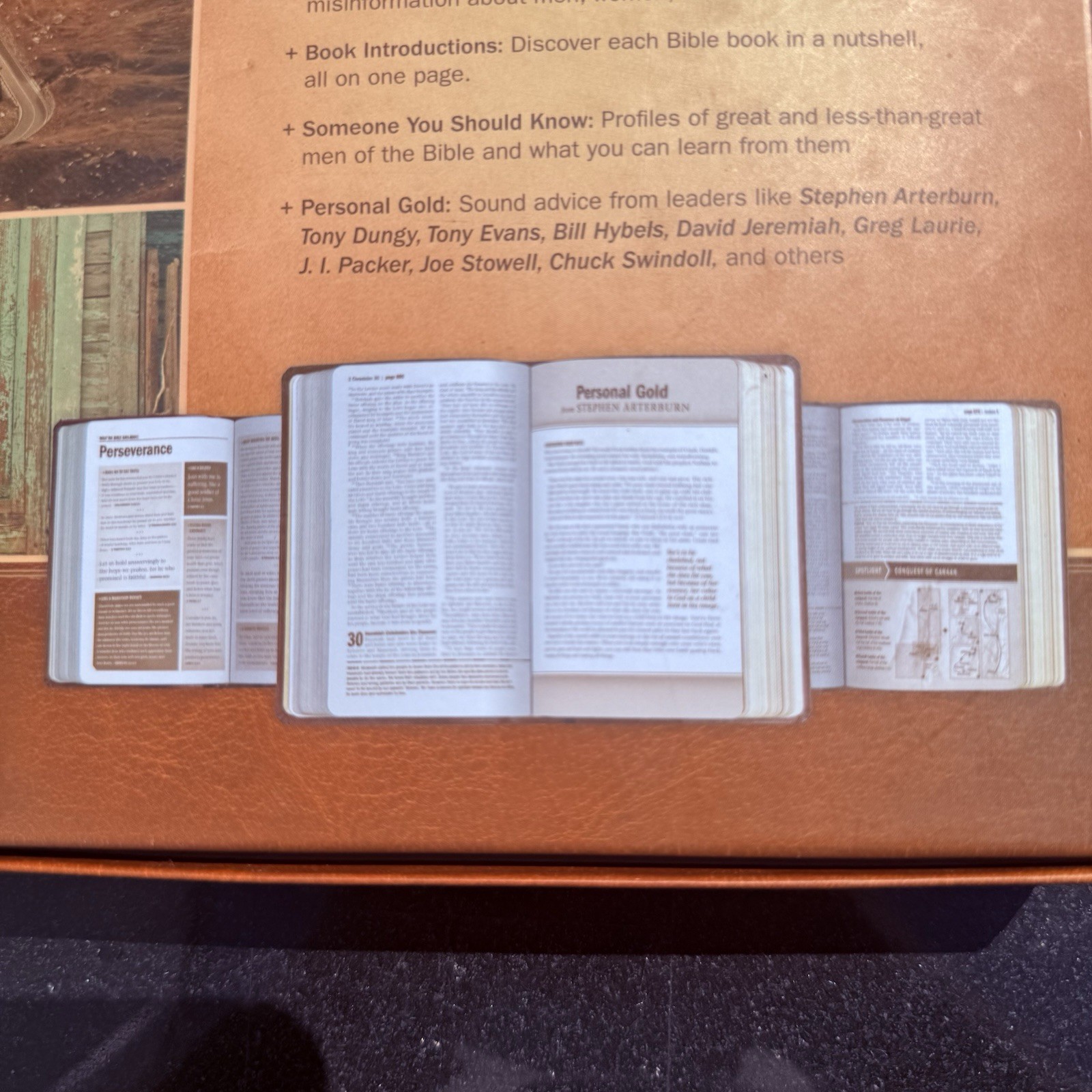 Every Man’s Bible by Tyndale (2015, Imitation Leather)