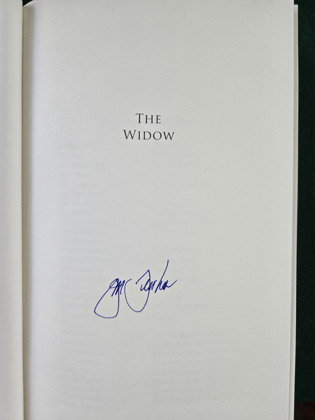 The Widow John Grisham Signed First Hardcover Edition Barnes & Noble Exclusive