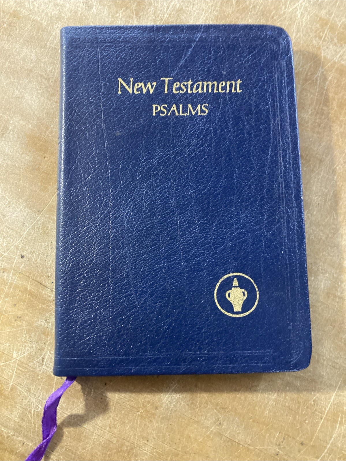 Vintage Compact Gideon KJV New Testament Psalms Bible T36 – Genuine Leather